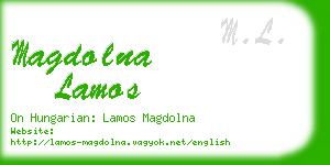 magdolna lamos business card